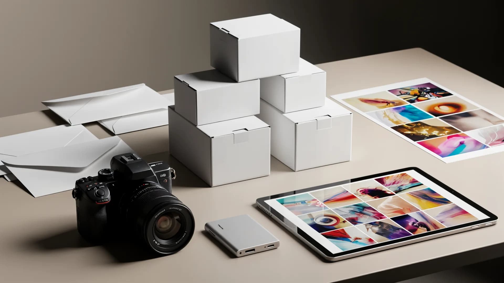 Placeholder: premium media deliverables and contact sheet package visual